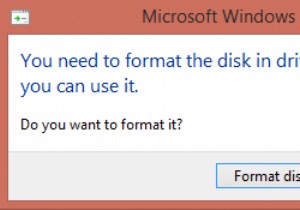 Fix 디스크를 사용하려면 먼저 포맷해야 합니다.