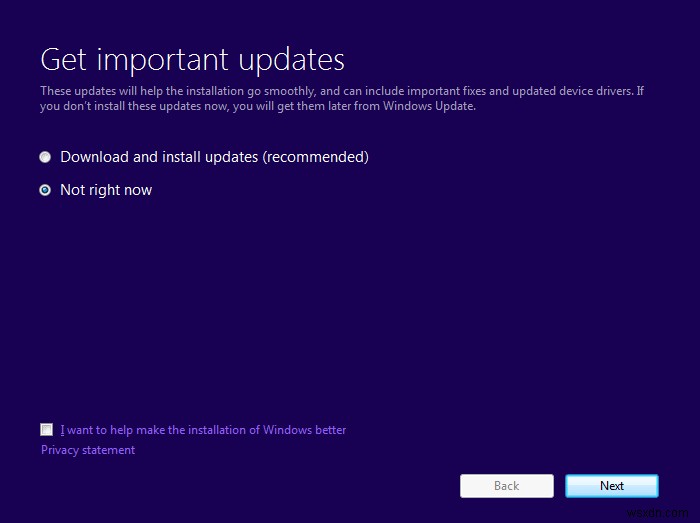 Windows 10 업그레이드 도우미가 99%에서 멈추는 문제 수정 