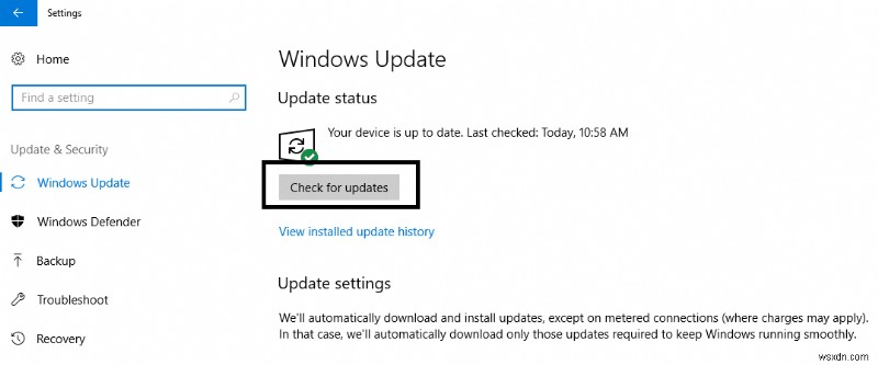 Windows 10 오류가 처리되지 않은 인터럽트 예외 수정 