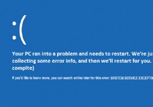 SYSTEM_SERVICE_EXCEPTION(xxxx.sys) 블루 스크린 오브 데스 오류 수정 