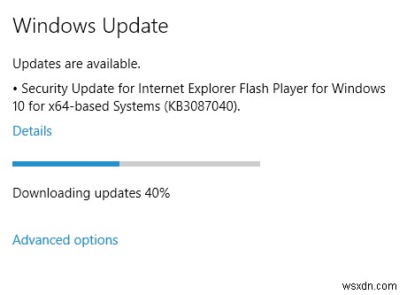 Windows 10 업데이트 실패 오류 코드 0x80004005 수정 