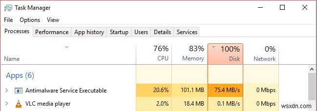 맬웨어 방지 서비스 실행 높은 CPU 사용량 [해결됨] 