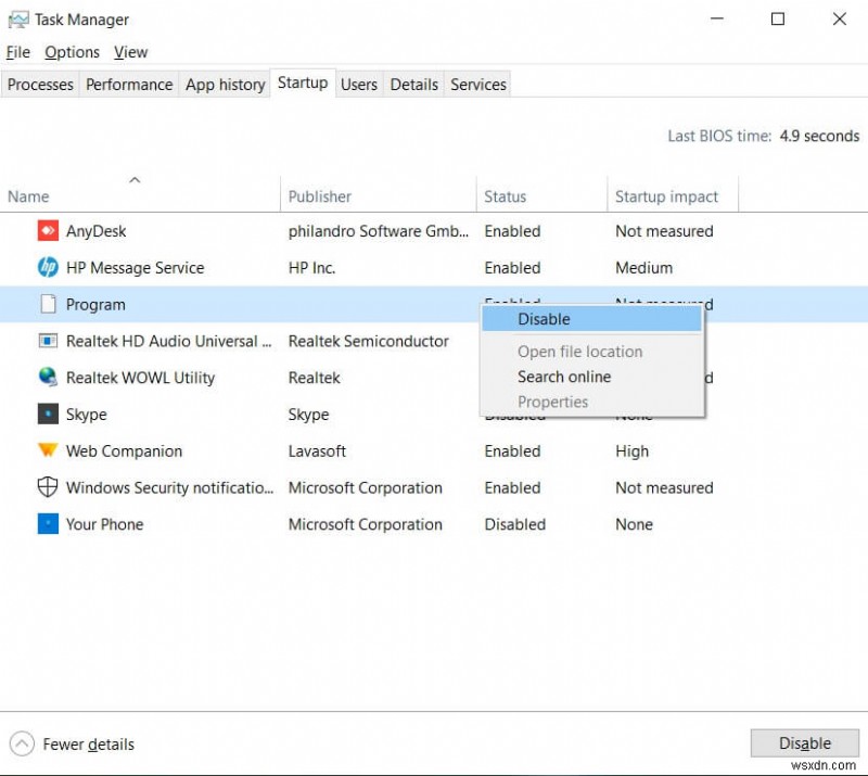 Windows 10에서 파일 탐색기가 열리지 않는 문제 수정 