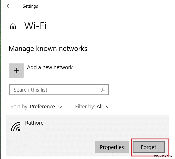 Windows 10에서 이 네트워크에 연결할 수 없음 문제 수정 