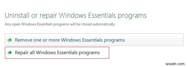 Windows Live 메일이 시작되지 않는 문제 수정 