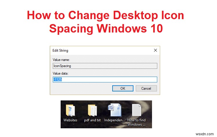 Windows 10에서 바탕 화면 아이콘 간격을 변경하는 방법 