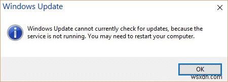 Windows 업데이트에서 현재 업데이트를 확인할 수 없는 문제 수정 