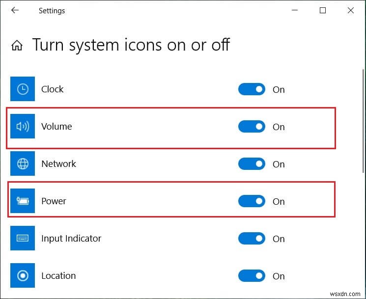 Windows 작업 표시줄에서 누락된 시스템 아이콘 수정