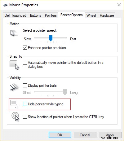 Windows 10 마우스 정지 또는 멈춤 문제 해결