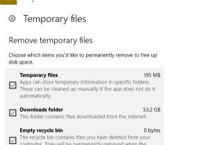 Windows 10에서 임시 파일을 삭제할 수 없는 문제 수정 