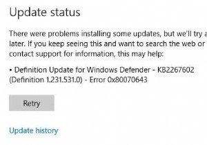 Windows 업데이트 오류 0x80246002 수정 