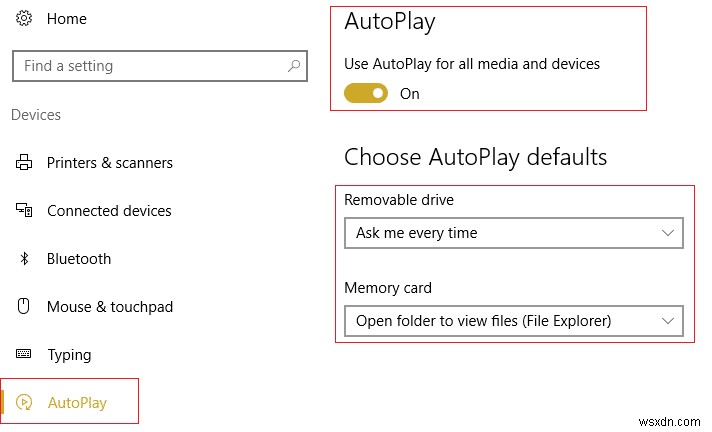 Windows 10에서 자동 재생이 작동하지 않는 문제 수정 