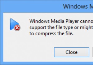 Windows Media Player에서 파일을 재생할 수 없는 문제 수정 