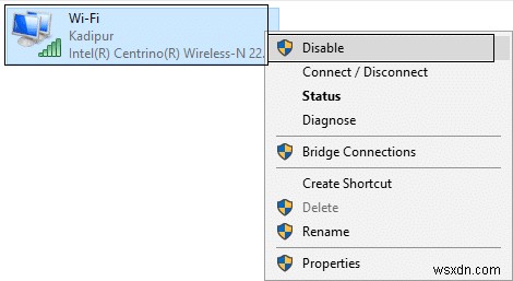 Windows 10 설치 후 인터넷 연결 끊김 수정 