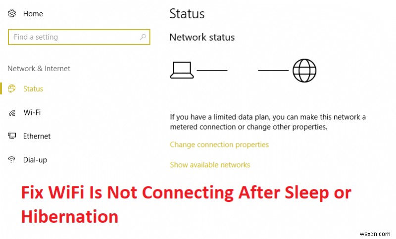 절전 모드 또는 최대 절전 모드 후 WiFi가 연결되지 않는 문제 수정 