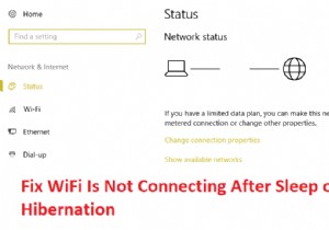 절전 모드 또는 최대 절전 모드 후 WiFi가 연결되지 않는 문제 수정 