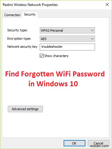 Windows 10에서 잊어버린 WiFi 암호 찾기 