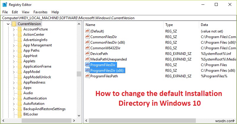 Windows 10에서 기본 설치 디렉토리를 변경하는 방법