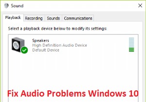 Windows 10 크리에이터스 업데이트 후 소리 문제 해결하는 7가지 방법