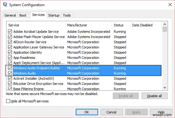 오디오 문제 해결 Windows 10 Creators Update 