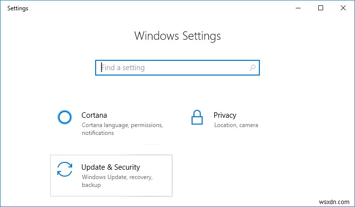Windows 10 설정이 열리지 않는 문제 수정 