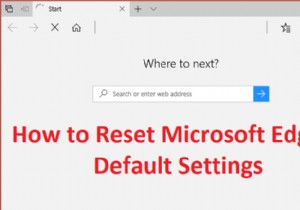 [가이드] Microsoft Edge를 기본 설정으로 재설정 
