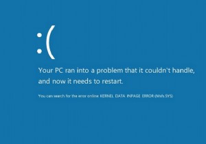KERNEL_DATA_INPAGE_ERROR 수정 