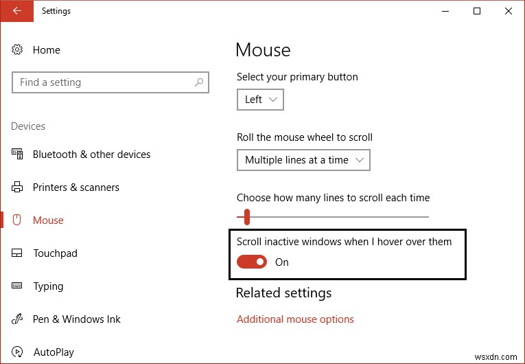 Windows 10의 시작 메뉴에서 마우스 스크롤이 작동하지 않는 문제 수정 