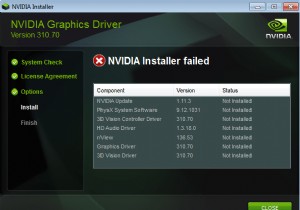 Windows 10에서 NVIDIA 설치 프로그램 실패 오류 [해결됨] 