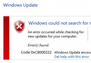 Windows 업데이트 오류 0xc8000222 수정 