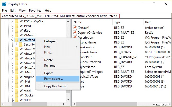 서비스를 시작할 수 없음 Windows Defender 오류 0x80070422 수정 