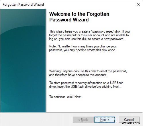 Windows 10에서 암호 재설정 디스크를 만드는 방법 