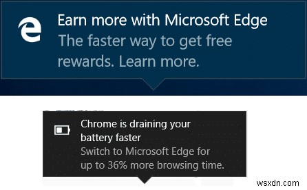 Windows 10 Microsoft Edge 알림 비활성화 