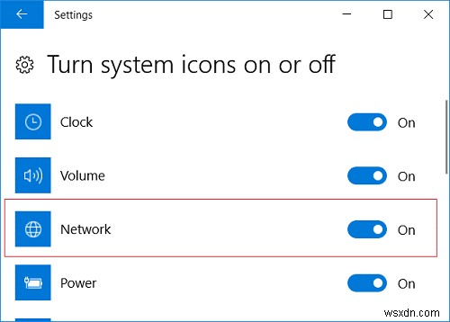 Windows 10의 작업 표시줄에 없는 WiFi 아이콘 수정 