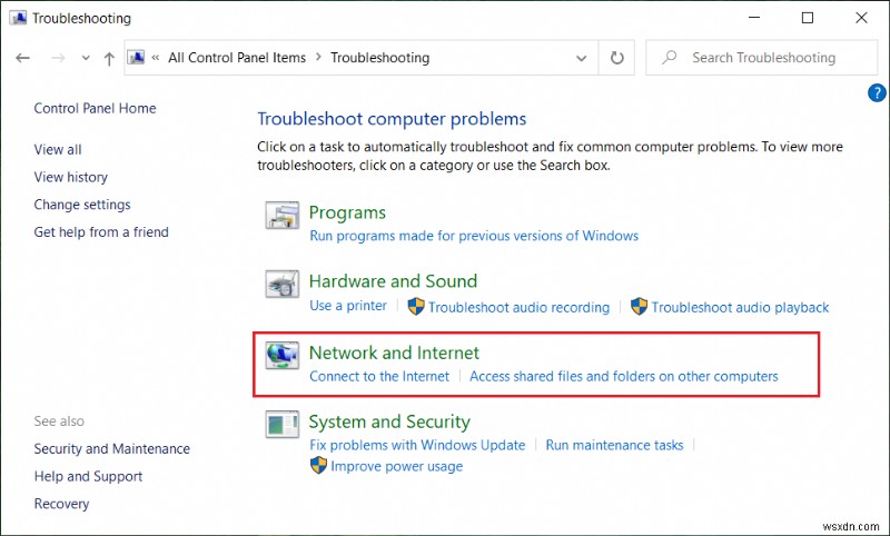 Windows 10의 작업 표시줄에 없는 WiFi 아이콘 수정 