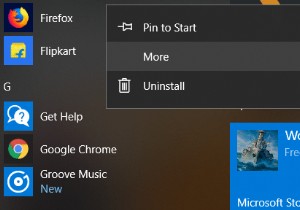 Windows 10 시작 메뉴에서 라이브 타일을 비활성화하는 방법 