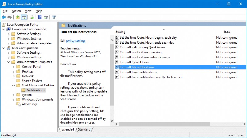 Windows 10 시작 메뉴에서 라이브 타일을 비활성화하는 방법 