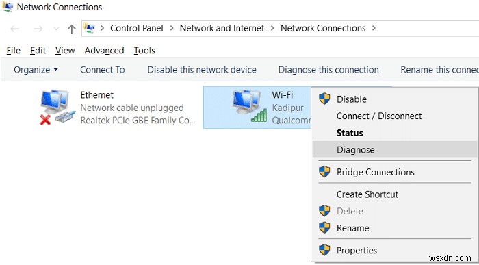 Windows 10에서 WiFi에 DHCP가 활성화되어 있지 않은 문제 수정 