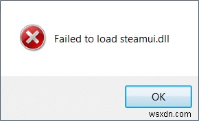 Steam 오류 수정 steamui.dll 로드 실패 