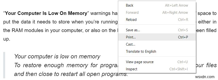 [해결됨] Microsoft Print to PDF가 작동하지 않음 