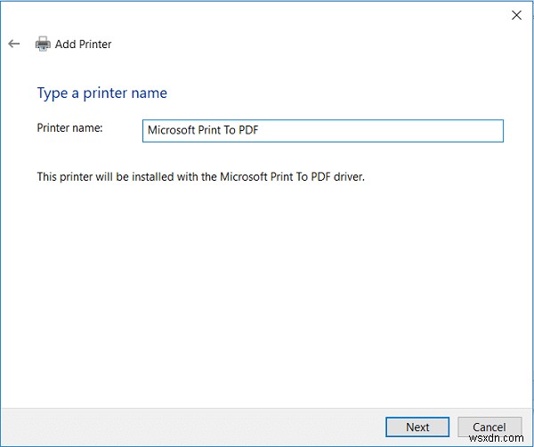 [해결됨] Microsoft Print to PDF가 작동하지 않음 