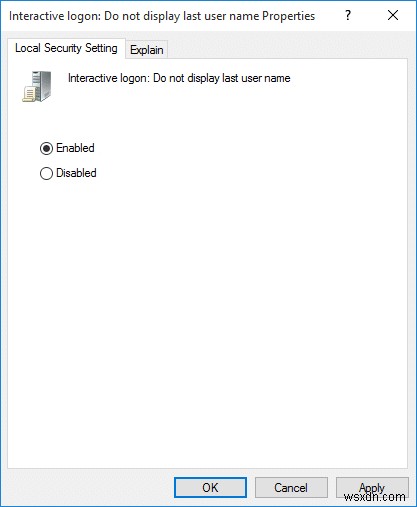 Windows 10 로그인 화면에서 이메일 주소 숨기기 