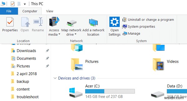 Windows 10에서 네트워크 드라이브를 매핑하는 2가지 방법 