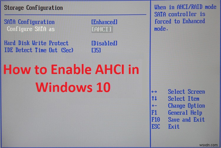 Windows 10에서 AHCI 모드를 활성화하는 방법 