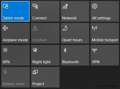 Windows 10에서 태블릿 모드로 전환하는 방법 