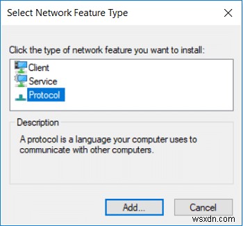 이 컴퓨터에 하나 이상의 네트워크 프로토콜이 없습니다. [해결됨] 