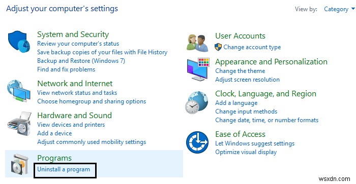 Windows 10에서 Microsoft Security Essentials 제거 