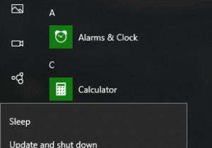 업데이트를 설치하지 않고 Windows 10 종료 