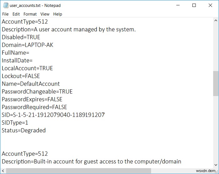 Windows 10에서 사용자 계정 세부 정보를 보는 방법 