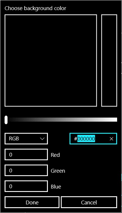 Windows 10에서 시작 메뉴, 작업 표시줄, 알림 센터 및 제목 표시줄의 색상 변경